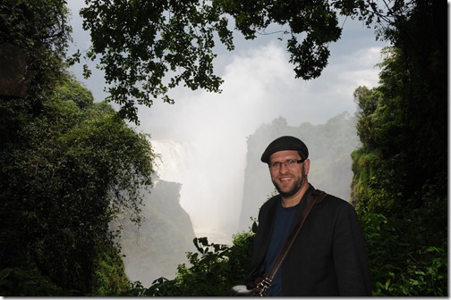 Here I am at Victoria Falls (Mosi-oa-Tunya) on the Zimbabwean side