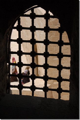 View from a window of the Citadel of Qaitbay
