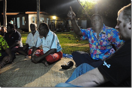Sitting with the elders in the village of Vatutu