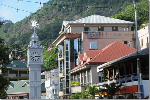 Victoria Clocktower (Lorloz) in the center of Victoria, Seychelles