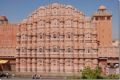 The Hawa Mahal (Palace of the Breeze) in Jaipur, Rajasthan, India