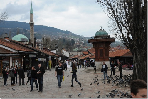 Sebilj (Water Fountain) in Baščaršija Square, Sarajevo, Bosnia-Herzegovina