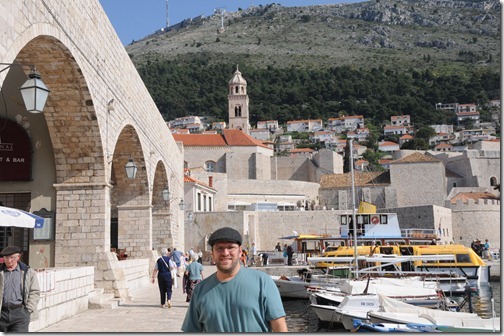 Self-portrait at the Marina in Dubrovnik, Croatia