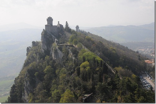 Cesta (De la Fratta), the highest of the Three Peaks on Mount Titano in the European microstate of San Marino
