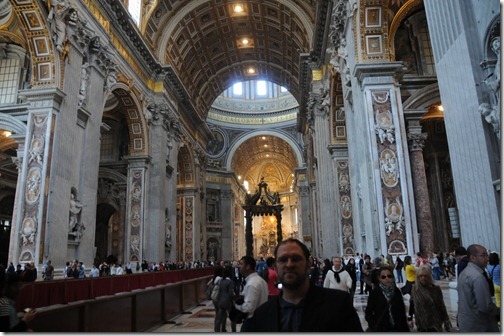 Self-portrait in St. Peter's Basilica, Vatican City