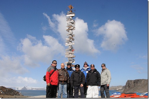 In Villa las Estrellas, Argentina with Colonel Alan Mejías, the commander of the base.