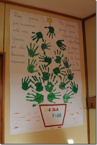 Made by the schoolchildren of 'Escuela F-50' in Villa las Estrellas, Antarctica