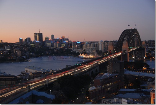 Sydney Harbour Bridge in the early morning