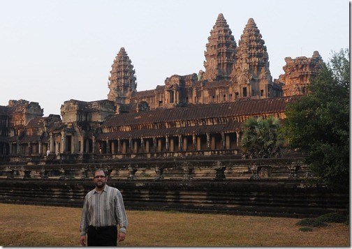 Self-portrait at Angkor Wat, Cambodia