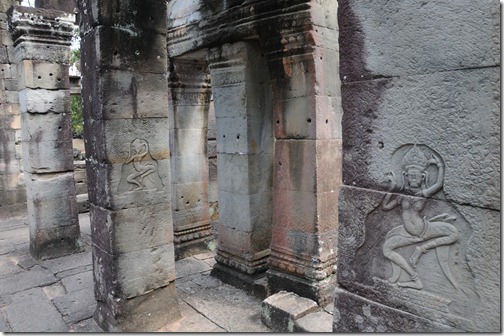 Dancing Apsaras at the Banteay Kdei Temple, Angkor region, Cambodia