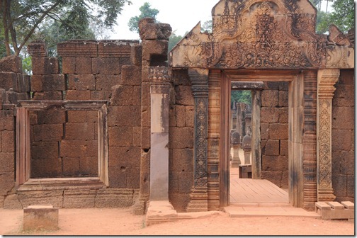 Doorway at Banteay Srei Temple, Cambodia