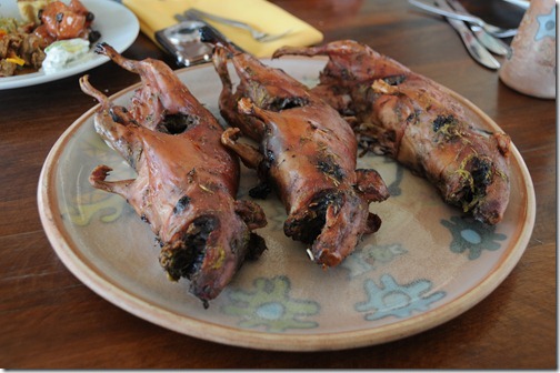 Barbecued Cuy (Guinea Pig) in Peru