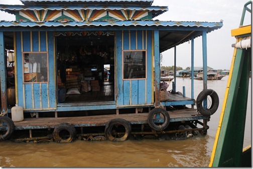 Market in the Floating Village of Chong Kneas on Tonlé Sap lake, Cambodia