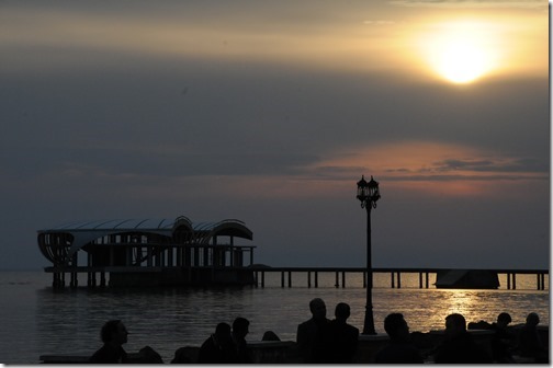 Sunset at the Port of Durrës, Albania