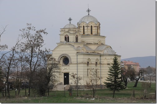 Serbian Orthodox Church in Laplje Selo (Лапље Село,) a Serb enclave near Prishtina, Kosovo