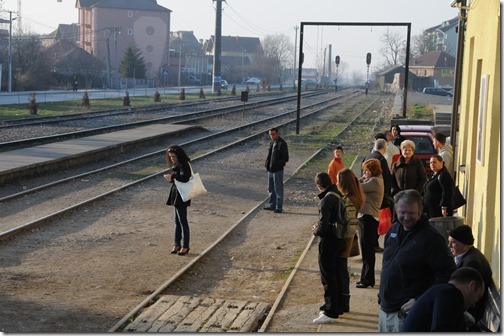 Preparing to take a train from Pristina, Kosovo to Skopje, FYRO Macedonia