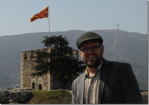 Self portrait at the Skopje Fortress in Skopje, FYRO Macedonia