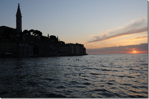 Sunset in Rovinj, Istria, Croatia