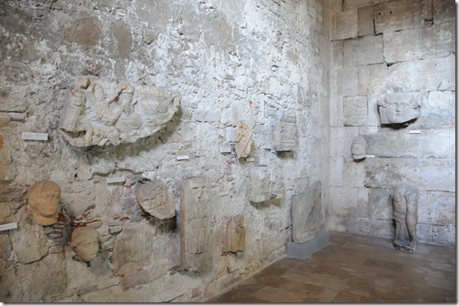 Inside the Temple of Augustus in Pula, a Roman religious temple, one of the few remaining in the world - In Pula, Istria, Croatia