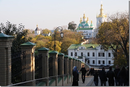 Descending in Kiev Pechersk Lavra (Києво-Печерська лавра), or the Monastery of the Caves, in Kiev, Ukraine