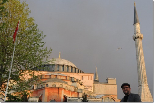 Self portrait ouside Hagia Sophia (Ayasofya) in Istanbul, Turkey