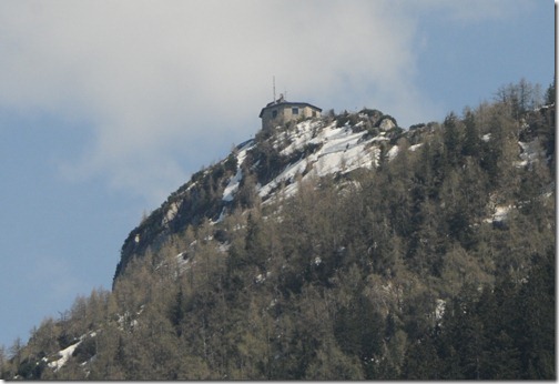 View of Hitler's Kehlsteinhaus (Eagle's Nest) from below.