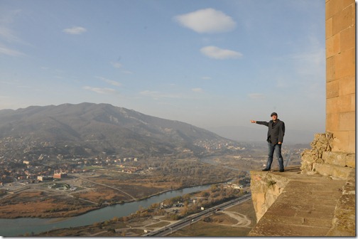 View of the city of Mtshketa (მცხეთა), Georgia from Jvari Monastery