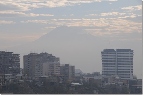Yerevan, Armenia, with Mt. Ararat in the background