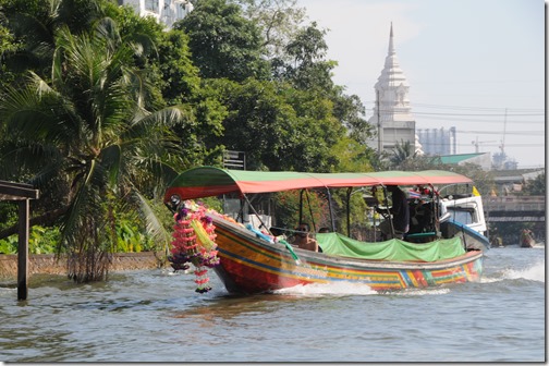 Longboat ride through the canals of Bangkok, Thailand