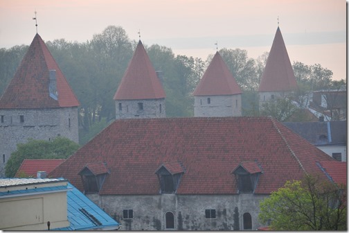 Medieval City Walls and Towers in Tallinn, Estonia