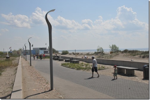 Beach boardwalk in Pärnu, Estonia
